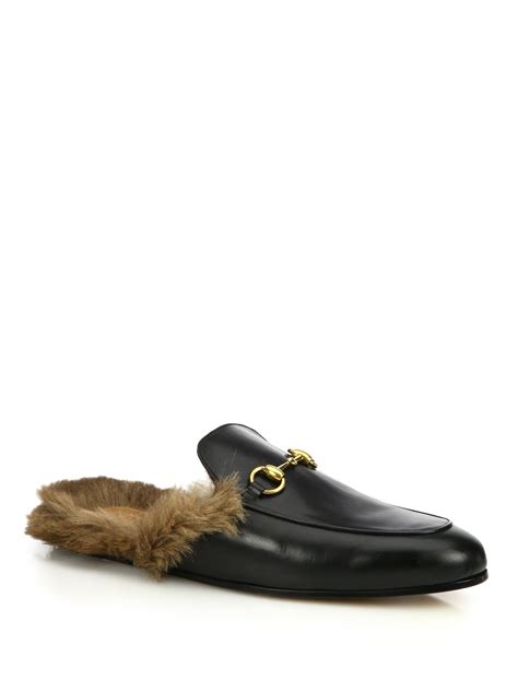 gucci princetown goat hair slides|gucci princetown loafers.